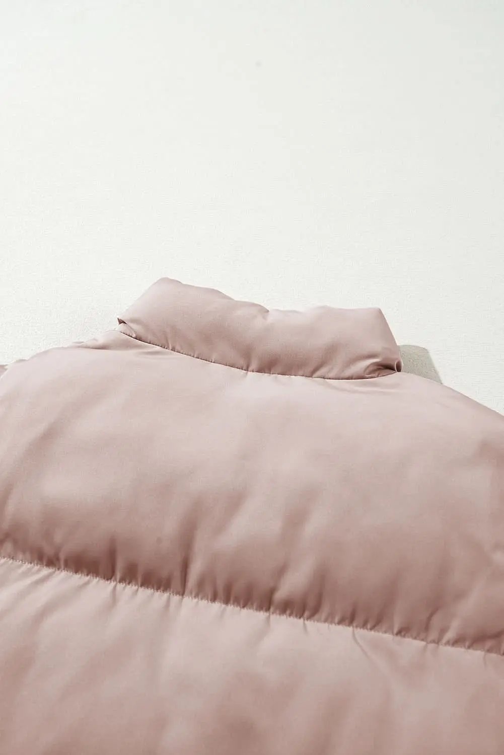 Chic apricot pink puffer jacket - Love Salve